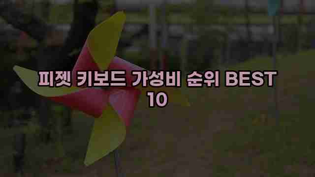 피젯 키보드 가성비 순위 BEST 10