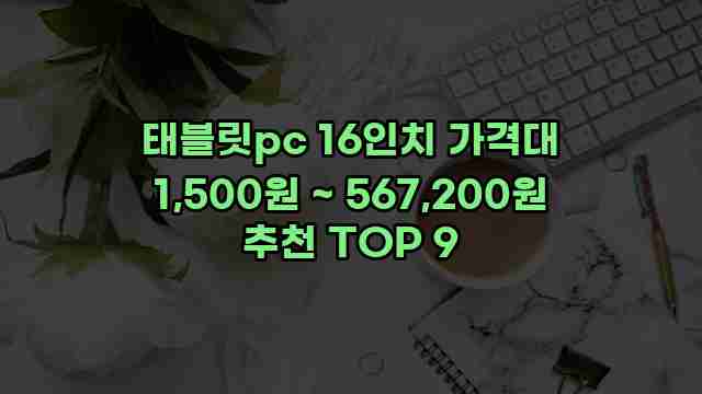 태블릿pc 16인치 가격대 1,500원 ~ 567,200원 추천 TOP 9