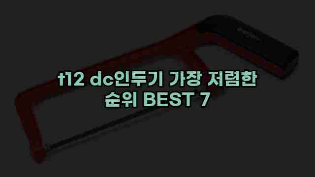 t12 dc인두기 가장 저렴한 순위 BEST 7