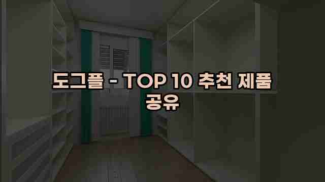 도그플 - TOP 10 추천 제품 공유