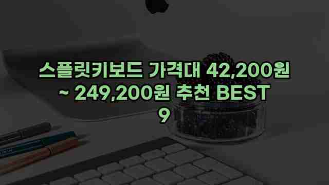 스플릿키보드 가격대 42,200원 ~ 249,200원 추천 BEST 9