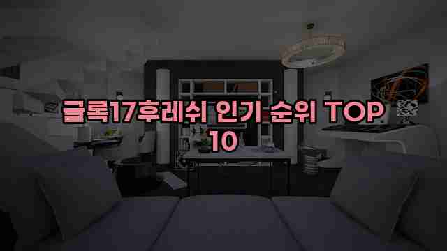 글록17후레쉬 인기 순위 TOP 10