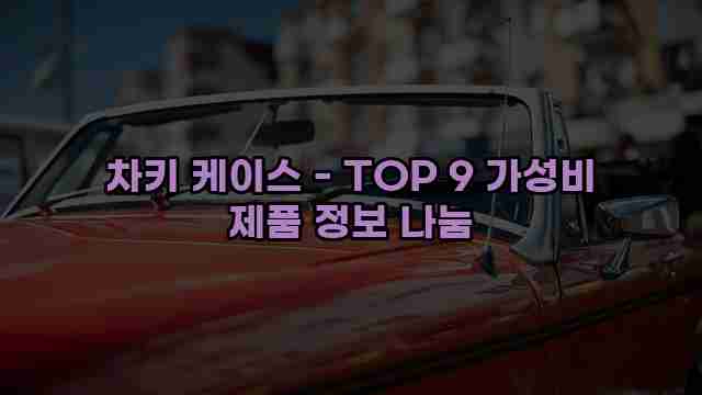 차키 케이스 - TOP 9 가성비 제품 정보 나눔