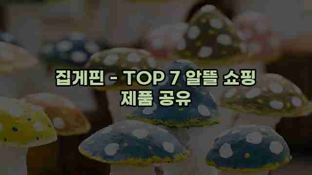 집게핀 - TOP 7 알뜰 쇼핑 제품 공유