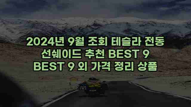 2024년 9월 조회 테슬라 전동 선쉐이드 추천 BEST 9 BEST 9 외 가격 정리 상품