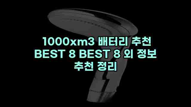  1000xm3 배터리 추천 BEST 8 BEST 8 외 정보 추천 정리