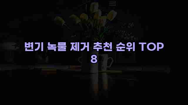 변기 녹물 제거 추천 순위 TOP 8