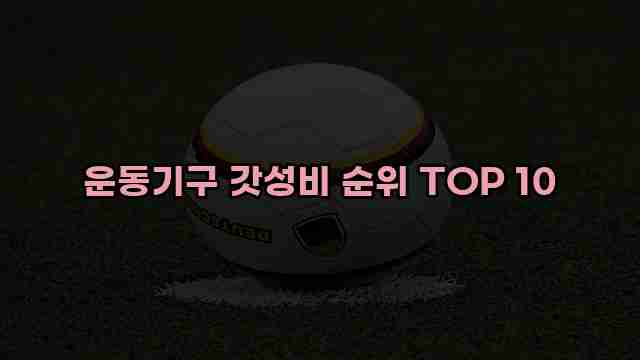 운동기구 갓성비 순위 TOP 10