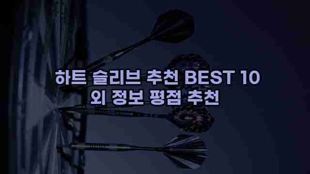  하트 슬리브 추천 BEST 10 외 정보 평점 추천