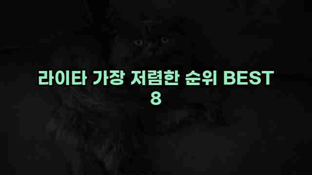 라이타 가장 저렴한 순위 BEST 8