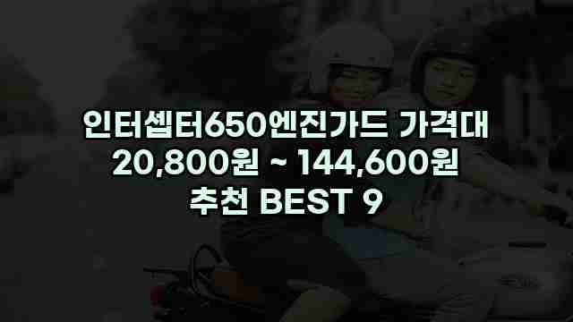 인터셉터650엔진가드 가격대 20,800원 ~ 144,600원 추천 BEST 9