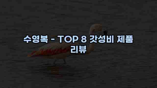 수영복 - TOP 8 갓성비 제품 리뷰