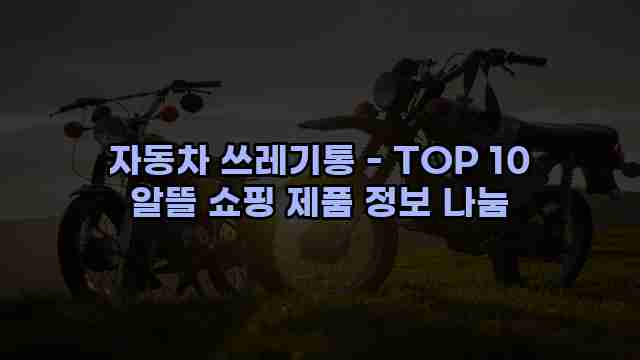 자동차 쓰레기통 - TOP 10 알뜰 쇼핑 제품 정보 나눔