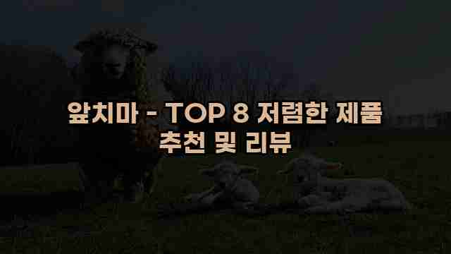 앞치마 - TOP 8 저렴한 제품 추천 및 리뷰