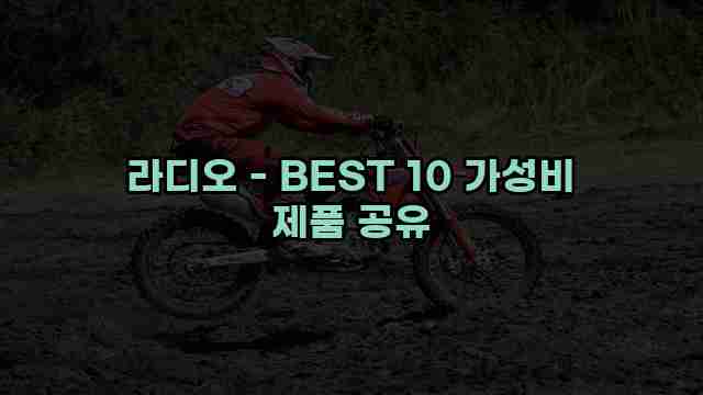 라디오 - BEST 10 가성비 제품 공유