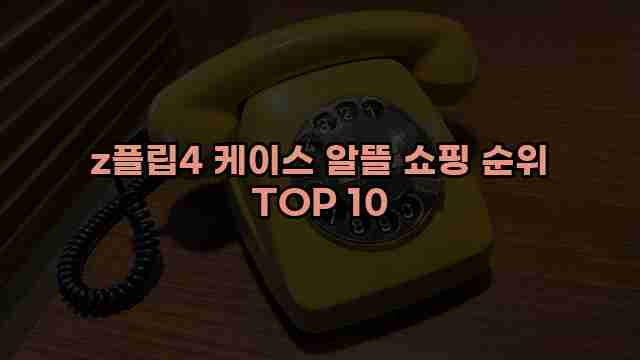 z플립4 케이스 알뜰 쇼핑 순위 TOP 10