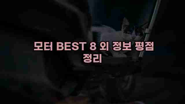  모터 BEST 8 외 정보 평점 정리