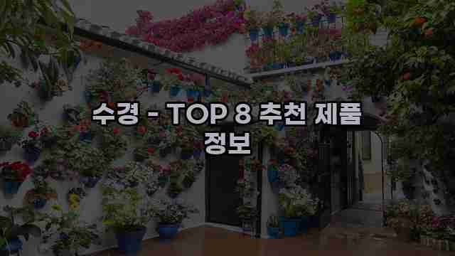 수경 - TOP 8 추천 제품 정보