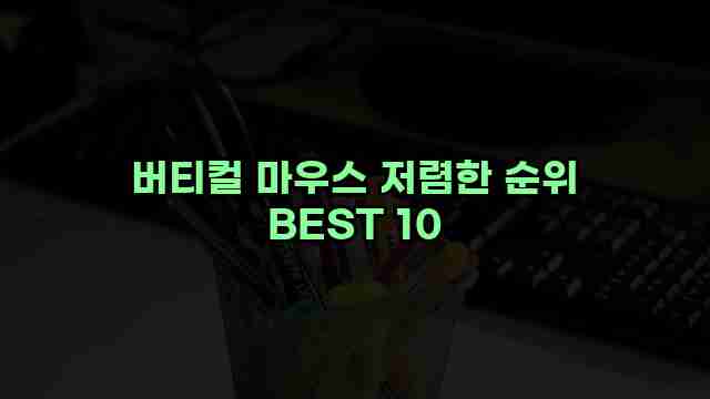 버티컬 마우스 저렴한 순위 BEST 10