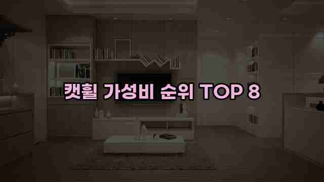 캣휠 가성비 순위 TOP 8