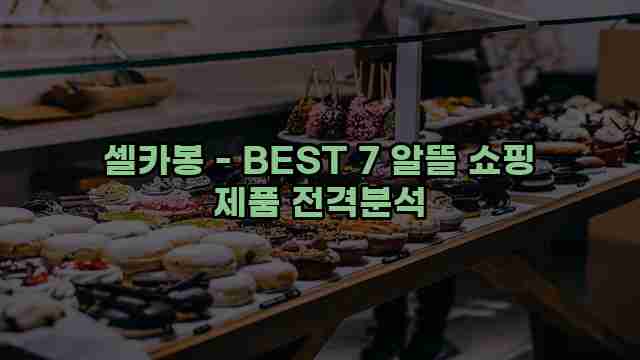 셀카봉 - BEST 7 알뜰 쇼핑 제품 전격분석