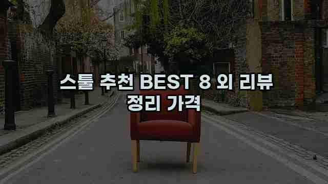  스툴 추천 BEST 8 외 리뷰 정리 가격