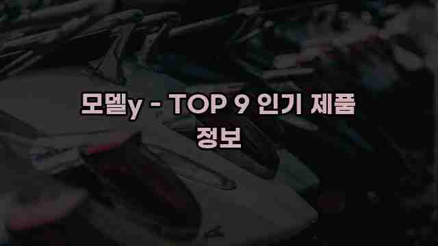 모델y - TOP 9 인기 제품 정보