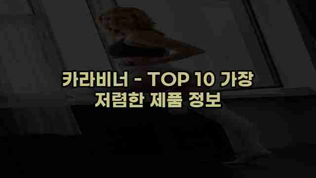 카라비너 - TOP 10 가장 저렴한 제품 정보