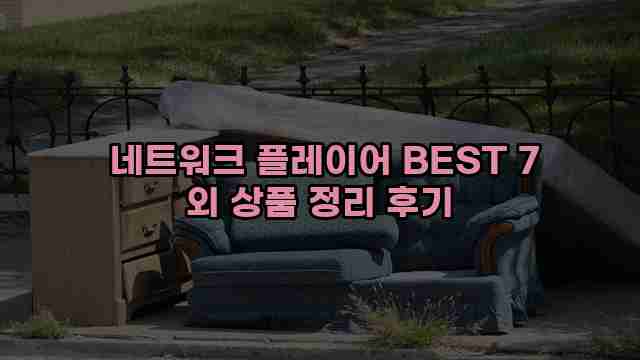  네트워크 플레이어 BEST 7 외 상품 정리 후기