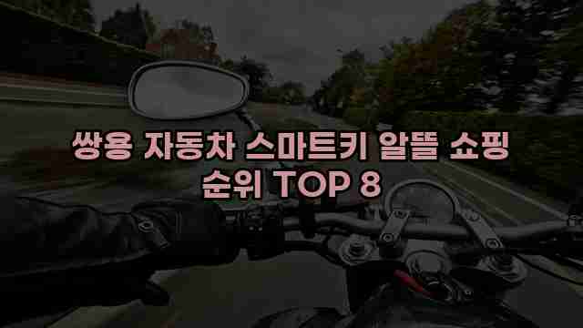 쌍용 자동차 스마트키 알뜰 쇼핑 순위 TOP 8