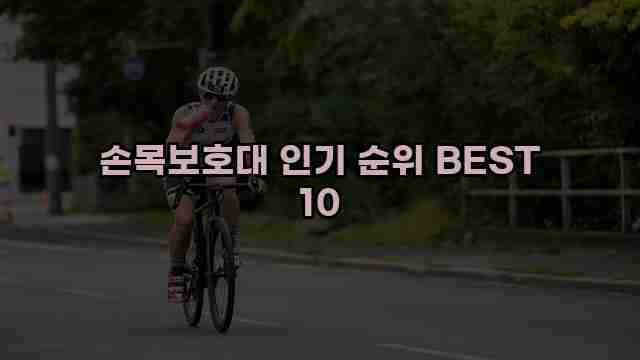 손목보호대 인기 순위 BEST 10