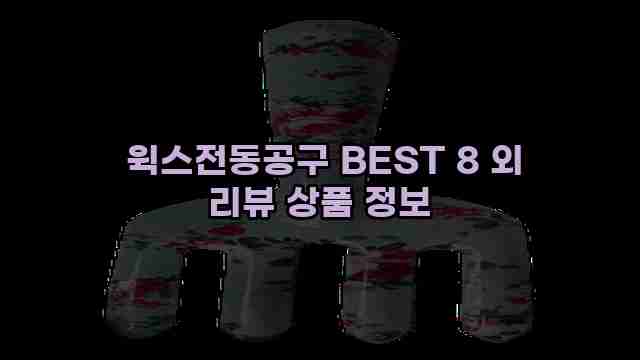  윅스전동공구 BEST 8 외 리뷰 상품 정보