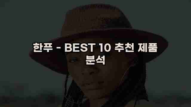 한푸 - BEST 10 추천 제품 분석