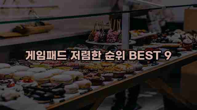 게임패드 저렴한 순위 BEST 9