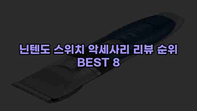 닌텐도 스위치 악세사리 리뷰 순위 BEST 8