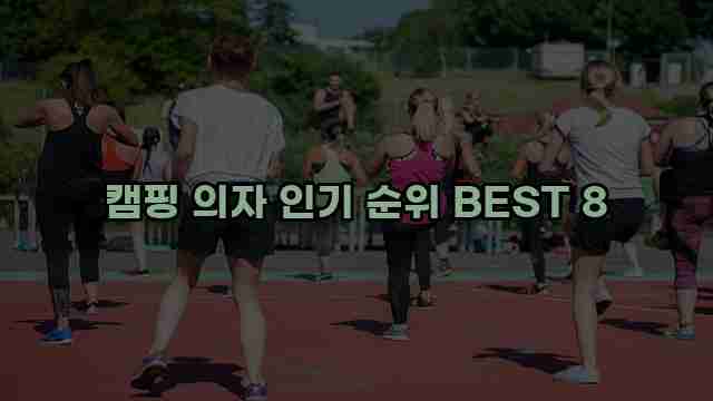 캠핑 의자 인기 순위 BEST 8